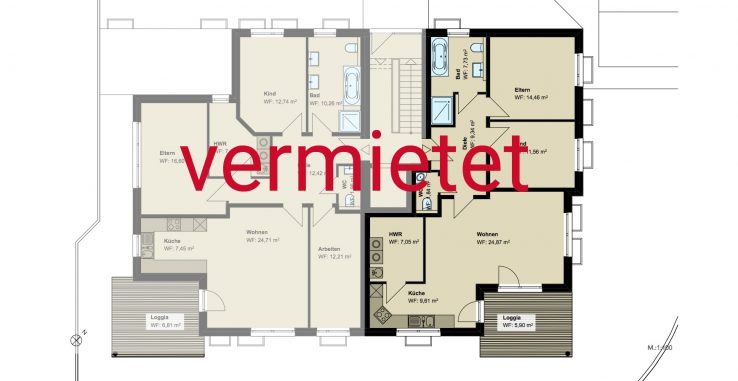 3,5-Zimmer-Wohnung (#PB1)