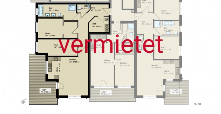 3,5-Zimmer-Wohnung (#PA3)