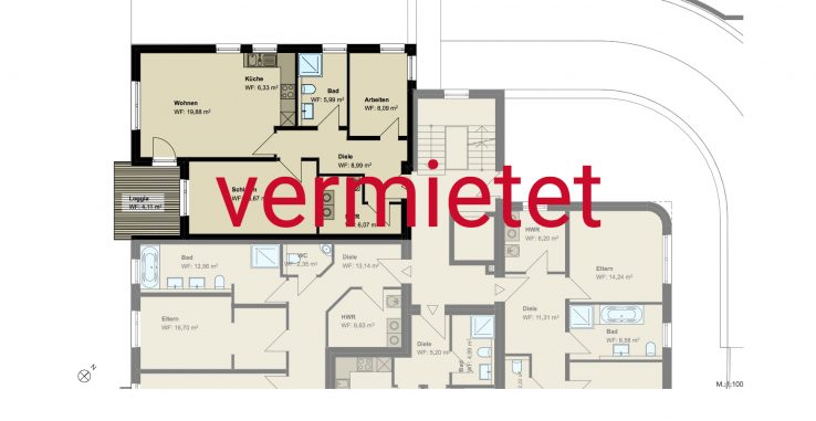 3,5-Zimmer-Wohnung (#PA4)