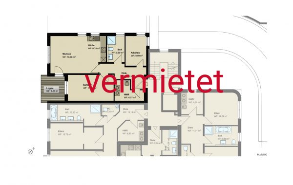 3,5-Zimmer-Wohnung (#PA8)
