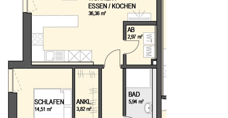 3,5-Zimmer Wohnung (#Ka1)