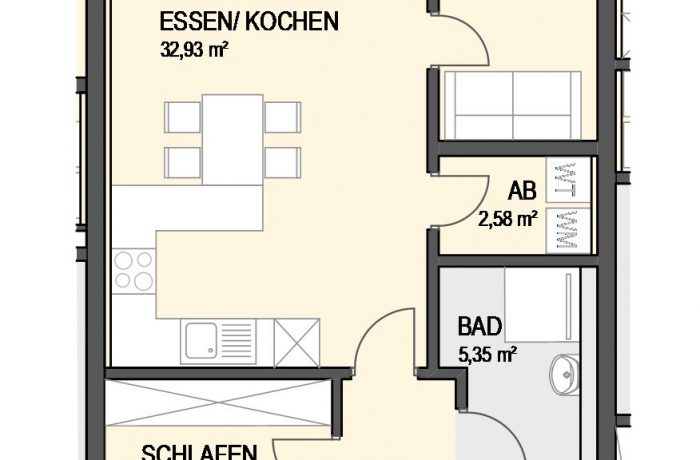 3,5-Zimmer Wohnung (#Ka2)