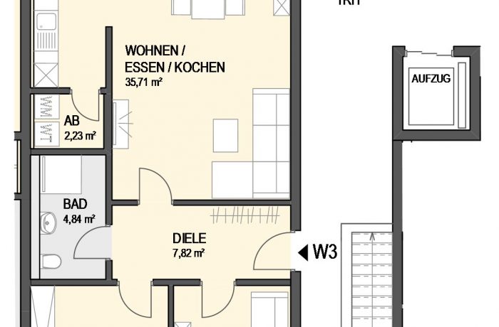 3,5-Zimmer Wohnung (#Ka3)