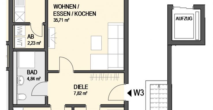 3,5-Zimmer Wohnung (#Ka3)