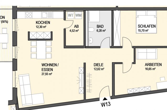 3,5-Zimmer Wohnung (#Ka13)