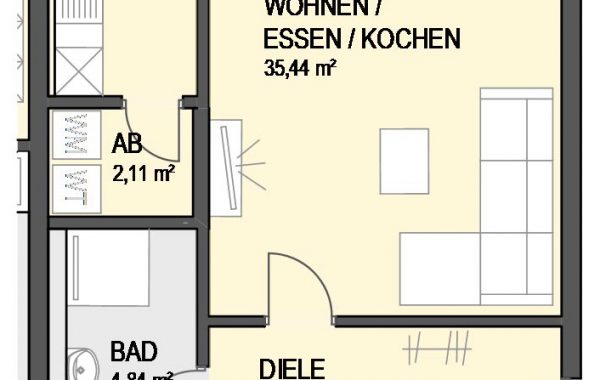 3,5-Zimmer Wohnung (#Ka16)